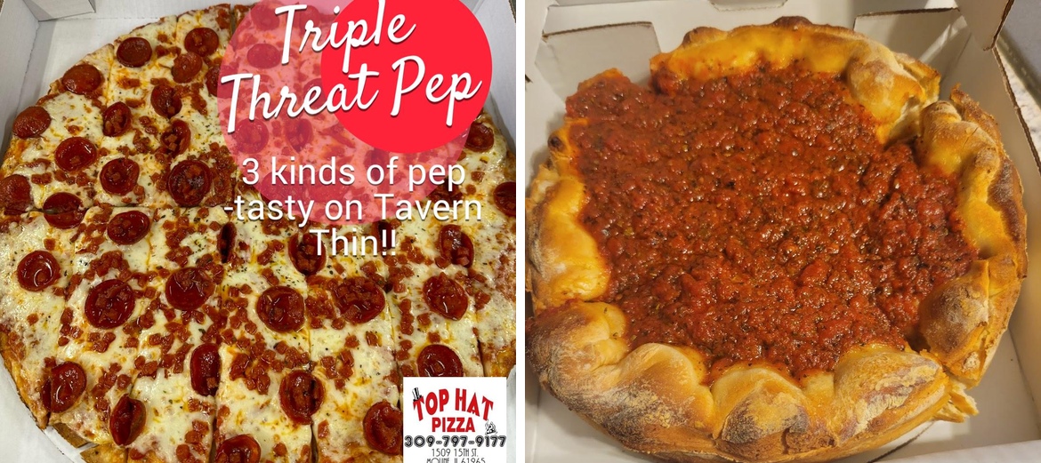 TOP HAT PIZZA Menu